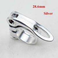 28.6/30.2/31.8/34.9mm Alloy MTB BMX Bike Seat Clamp Aluminium Quick Release Mountain Road Fixed Gear Bike Seatpost Clamp