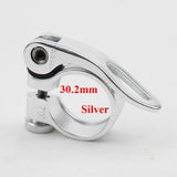 28.6/30.2/31.8/34.9mm Alloy MTB BMX Bike Seat Clamp Aluminium Quick Release Mountain Road Fixed Gear Bike Seatpost Clamp