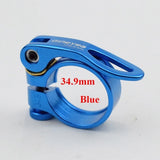 28.6/30.2/31.8/34.9mm Alloy MTB BMX Bike Seat Clamp Aluminium Quick Release Mountain Road Fixed Gear Bike Seatpost Clamp