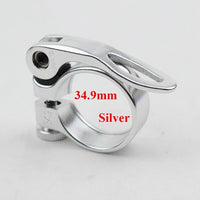 28.6/30.2/31.8/34.9mm Alloy MTB BMX Bike Seat Clamp Aluminium Quick Release Mountain Road Fixed Gear Bike Seatpost Clamp