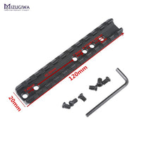 2" 4" 5" Picatinny Rail Weaver Scope Mount Rail 20mm Rail Adapter Scope Mounts For Airsoft Hunting Accessories