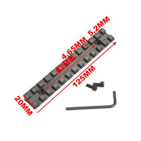 2" 4" 5" Picatinny Rail Weaver Scope Mount Rail 20mm Rail Adapter Scope Mounts For Airsoft Hunting Accessories