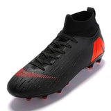 Hot Sale Mens Soccer Cleats High Ankle Football Shoes Long Spikes Outdoor Soccer Traing Boots For Men Women Soccer Shoes