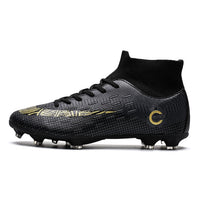 New Football Boots Man Soccer Shoes Artificial Grass Original TF/FG Superfly High Ankle Kids Crampons Outdoor Sock Cleats Shoes