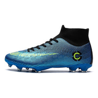 New Football Boots Man Soccer Shoes Artificial Grass Original TF/FG Superfly High Ankle Kids Crampons Outdoor Sock Cleats Shoes