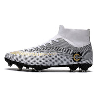 New Football Boots Man Soccer Shoes Artificial Grass Original TF/FG Superfly High Ankle Kids Crampons Outdoor Sock Cleats Shoes