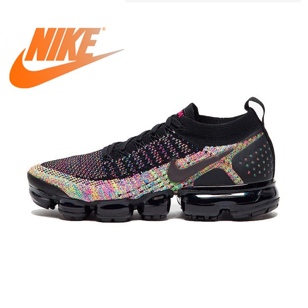 Official Original NIKE Air Max Vapormax Flyknit Women's Running Shoes Sneakers low top Whole Palm Cushioning Breathable 942843