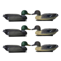 6 Pcs 3D PE DUCK DECOY Floating Lure w/ Keel for Outdoor Fishing Floating Keel Hunting Decoy Fishing Shooting Garden Decor