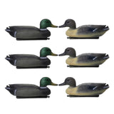 6 Pcs 3D PE DUCK DECOY Floating Lure w/ Keel for Outdoor Fishing Floating Keel Hunting Decoy Fishing Shooting Garden Decor