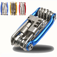 Bike Tools 15 In 1 Bicycle Repairing Set Bike Repair Tool Kit Wrench Screwdriver Chain Carbon steel bicycle Multifunction Tool