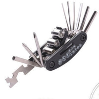 Bike Tools 15 In 1 Bicycle Repairing Set Bike Repair Tool Kit Wrench Screwdriver Chain Carbon steel bicycle Multifunction Tool