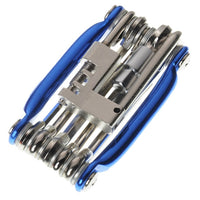 Bike Tools 15 In 1 Bicycle Repairing Set Bike Repair Tool Kit Wrench Screwdriver Chain Carbon steel bicycle Multifunction Tool