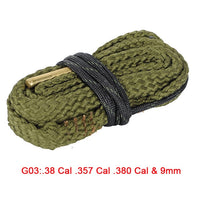 Hunting Gun Bore Cleaner Snake.22 Cal.223 Cal.38 Cal& 5.56mm,7.62mm,12GA Rifle Cleaning Kit Tool Rifle Barrel Calibre Snake Rope