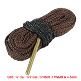 Hunting Gun Bore Cleaner Snake.22 Cal.223 Cal.38 Cal& 5.56mm,7.62mm,12GA Rifle Cleaning Kit Tool Rifle Barrel Calibre Snake Rope