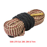 Hunting Gun Bore Cleaner Snake.22 Cal.223 Cal.38 Cal& 5.56mm,7.62mm,12GA Rifle Cleaning Kit Tool Rifle Barrel Calibre Snake Rope