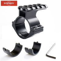 WIPSON 1pc Rifle Scope Mount Barrel 1"/ 25.4mm 30mm Ring Adapter w/ 20mm Scope Weaver Picatinny Rail Mount with Insert caza