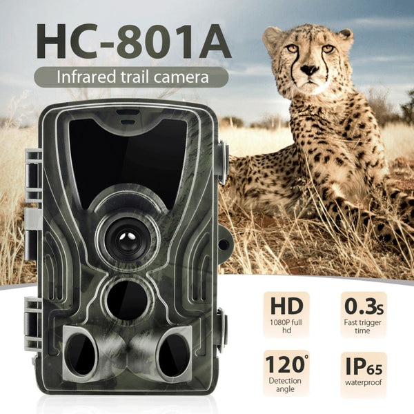 HC801A Hunting Trail Camera Night Version Wild Cameras 16MP 1080P IP65 Photo Trap 0.3s Trigger Wildlife Camera Surveillance